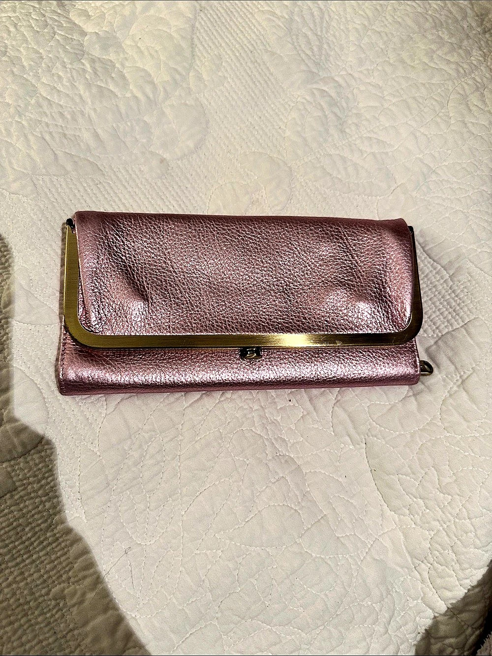 Relic Metallic Foldover Wallet in Pink